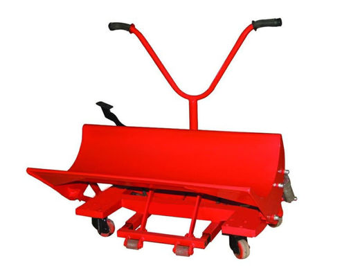 Yellow Warp Beam Pallet Truck Horizontal Transport Manual Fabric Pack And Roll Doffing Trolley